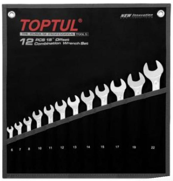 Photo du produit Jeu de clés mixtes longues - GPAW1202 - TOPTUL DE 6 A 22 MM